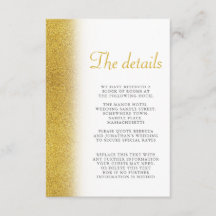 Specifikationskort för Bröllop i Elegant-skript fö