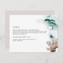 Specifikationskort för marinfångare i ARIEL Tropic Inbjudningar