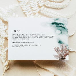 Specifikationskort för marinfångare i ARIEL Tropic Inbjudningar