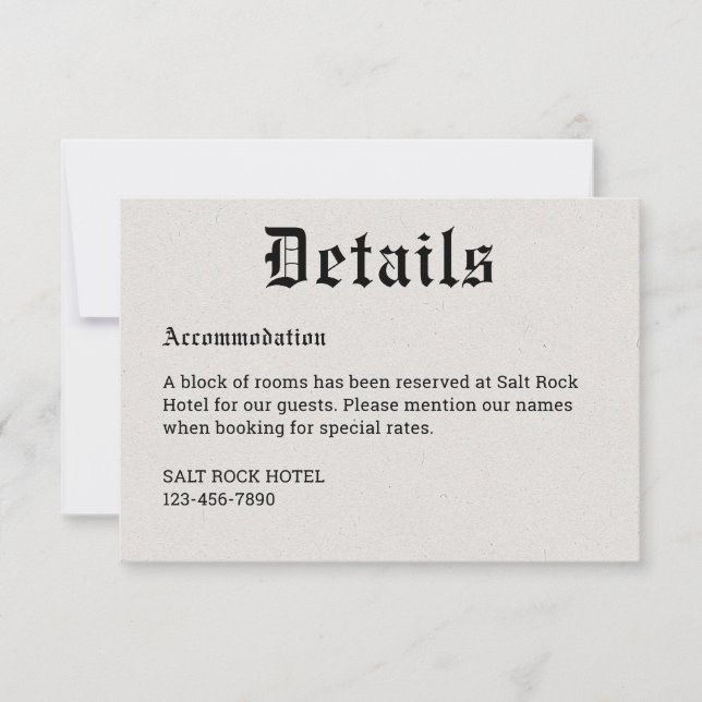 Specifikationskort för nostalgiskt nyhetsblad OSA kort (Framsida)