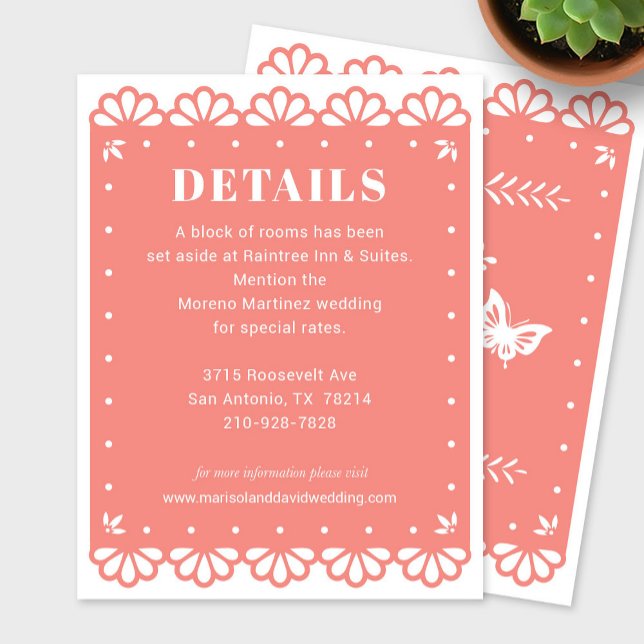 Specifikationskort för Papel Picado Stil Tilläggskort (Skapare uppladdad)