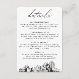 Specifikationskort för Paul Bröllop Tilläggskort