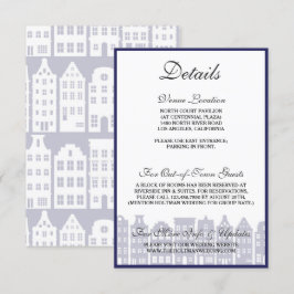 Specifikationskort från Amsterdamkanalen i Nederlä Inbjudningar