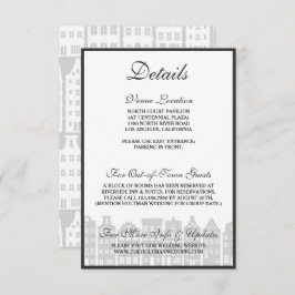 Specifikationskort från Amsterdamkanalen i Nederlä Inbjudningar