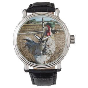 **"Specklad Farm Tupp"** Armbandsur
