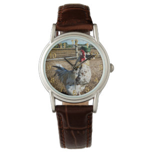 **"Specklad Farm Tupp"** Armbandsur