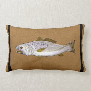 Specklad Trout Lumbar dekorativ kudde