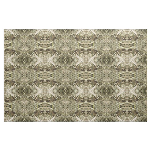 Specklad Wood Butterfly Patterned Animal Fabric Tyg (Fat Quarter)