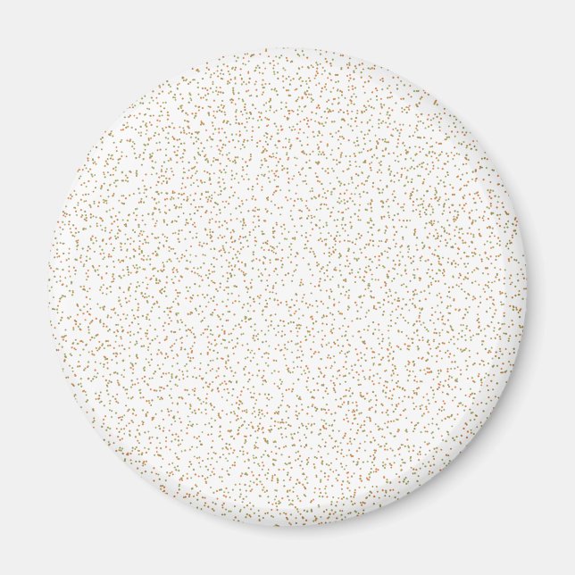 Specklade Vår Fern-, Grönt- och Orange-punkter Magnet (Framsidan)