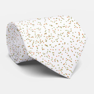 Specklade Vår Fern-, Grönt- och Orange-punkter Slips