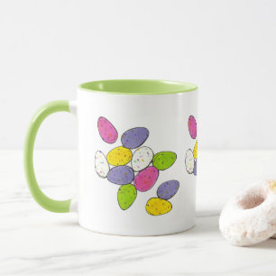 Specklat malet Mjölk Chocolate Påskägg Candy Mugg