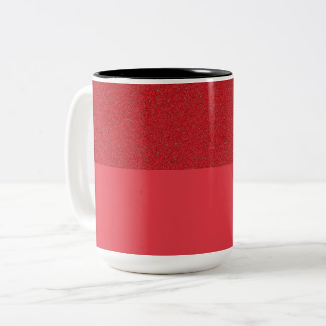 Speckle-Top Tomato Red Coffee Mugg - Anpassade (Framsida vänster)
