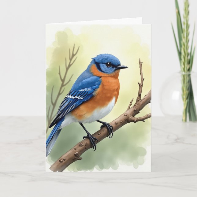Speckled Bird Scene Card Kort (Framsida)