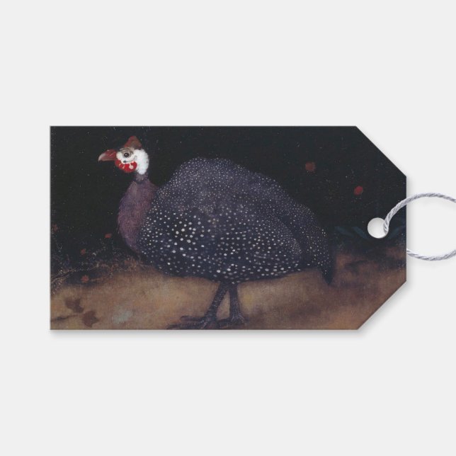Speckled Guineafowl Bird (av Jan Mankes) Presentetikett (Framsidan (Horisontell))