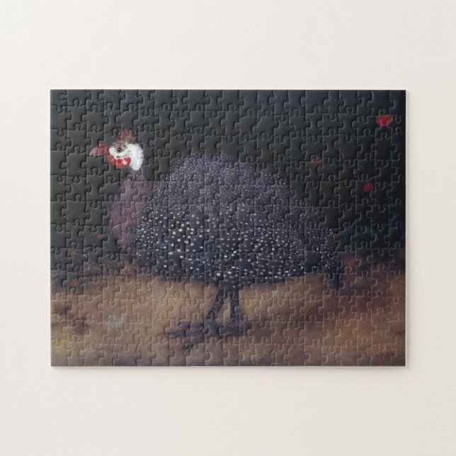 Speckled Guineafowl Bird (av Jan Mankes) Pussel (Horisontell)