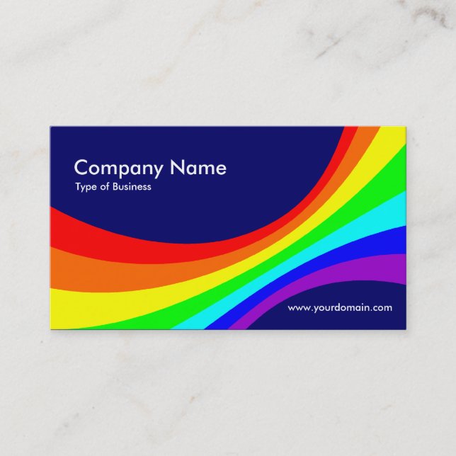 Specrum Curve II - Mörk blått 000066 Visitkort (Framsida)