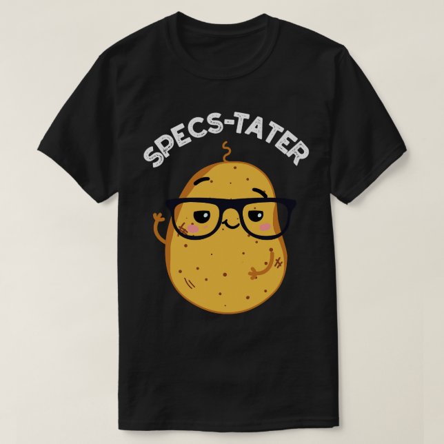 Specstat Funny Potato Spectacle Pun 1 T Shirt (Design framsida)
