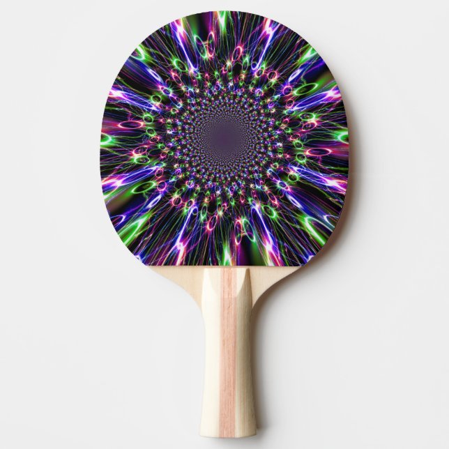 Spectackulärt regnbåge 2 Ping Pong Paddle Pingisracket (Framsidan)