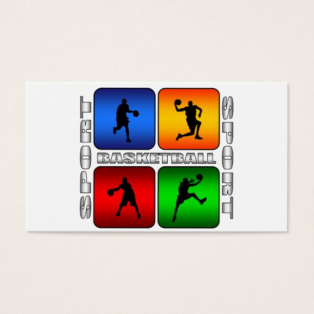 Spectacular Basketball Visitkort (Framsidan)