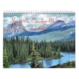 Spectacular Canadian Mountains and Sjöar Calendar Kalender