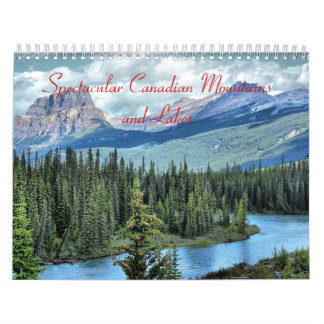 Spectacular Canadian Mountains and Sjöar Calendar Kalender