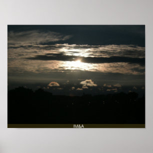 Spectacular Dusk Himlar Poster