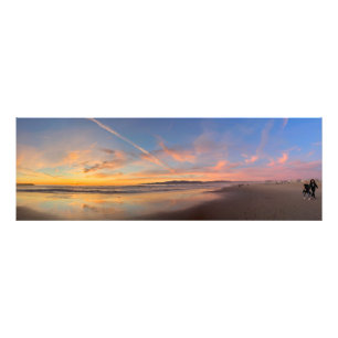 Spectacular Golden Hour Sunset - Venedig Beach, CA Fototryck