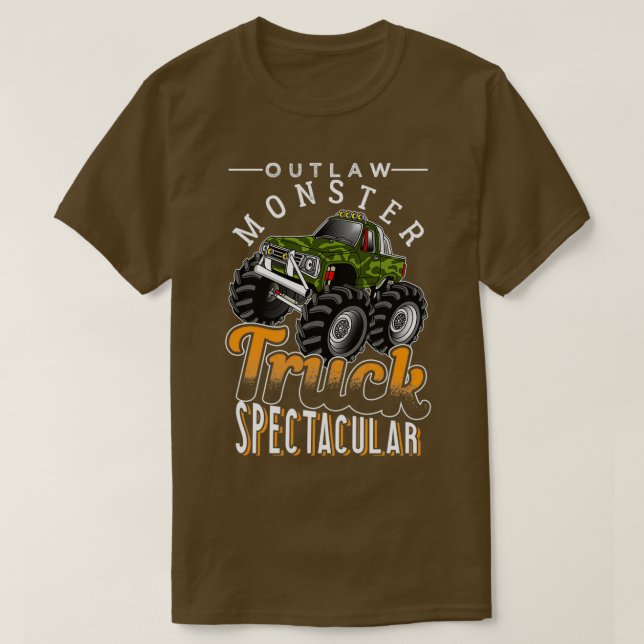 Spectacular Lastbil, outlaw Monster T Shirt (Design framsida)