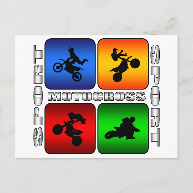 Spectacular Motocross Vykort (Framsida)