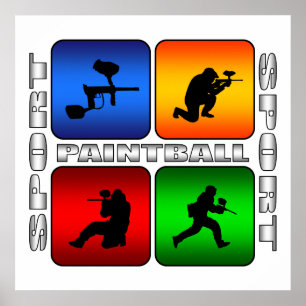 Spectacular Paintball Poster