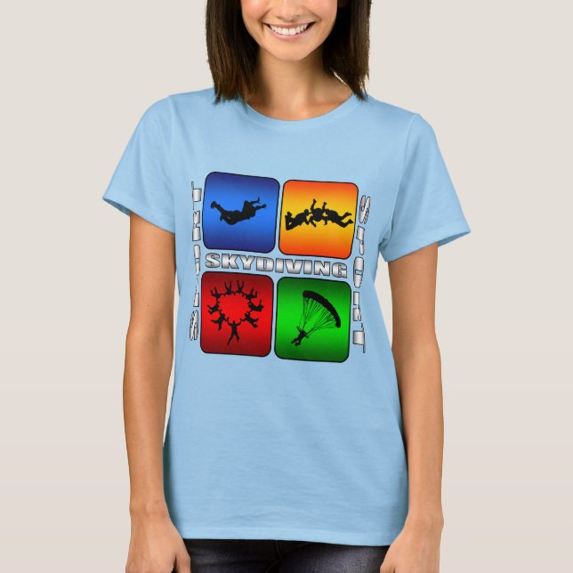Spectacular Skydiving T Shirt (Framsida)