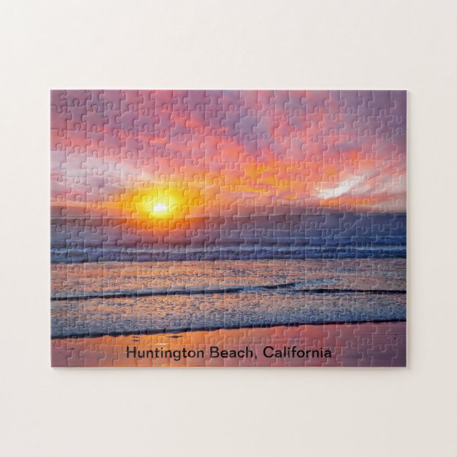 Spectacular Sunset vid Huntington Beach Pussel (Horisontell)