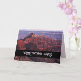 Spectaculärt Grand Canyon Nature Birthday Wish Kort