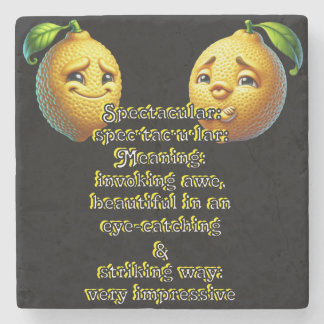 Spectakulär: Definition spec·tac·u·lar Stenunderlägg