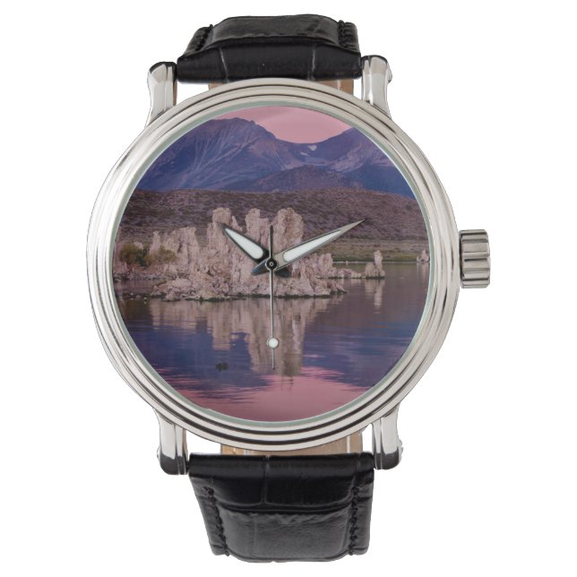 Spectakulära Mono Lake i skuggan Armbandsur (Framsida)