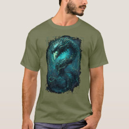 Spectral Coil Cyberpunk Orm Mörk Konst T-Shirt