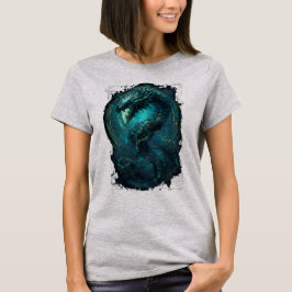 Spectral Coil Cyberpunk Serpent Mörk Kvinnlig T Shirt