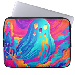 Spectral Ghost Halloween Art Laptop Fodral