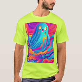 Spectral Ghost Halloween Art T Shirt