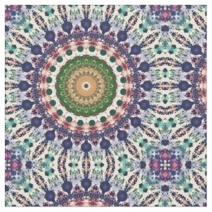 Spectral Mandala-Abstrakt Tyg