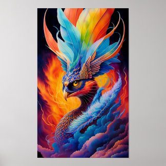 Spectral Peacock - Vibrant och Majestic Poster