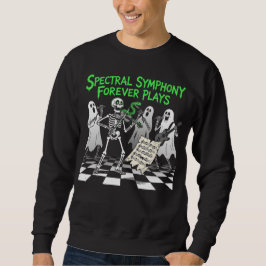Spectral Symfoni Skelettband Spooky Konst Lång Ärmad Tröja