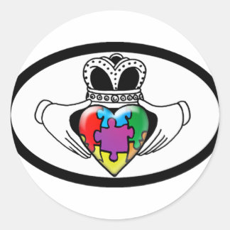 Spectrum Claddagh Runt Klistermärke