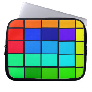 Spectrum färgrik 1 Zippered det mjuka bärbar Laptop Sleeve