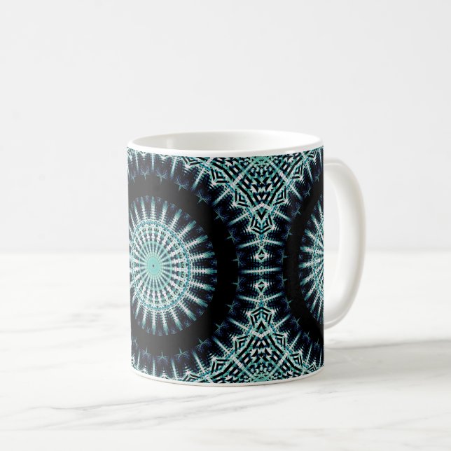 Spectrum Soundwave Mandala Kaffemugg (Framsida höger)