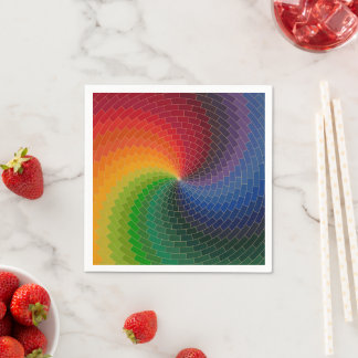 Spectrum wheel made of bricks pappersservett