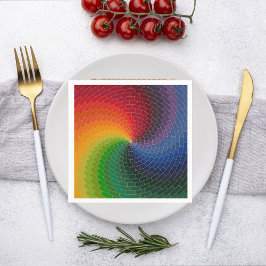 Spectrum wheel made of bricks pappersservett