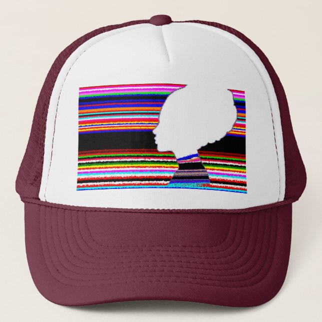 Spectrum White Profile – Pop Art Trucker Cap Keps (Framsida)