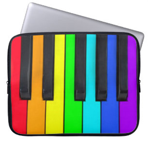 Spectrumen färgar pianotangentbord laptop fodral