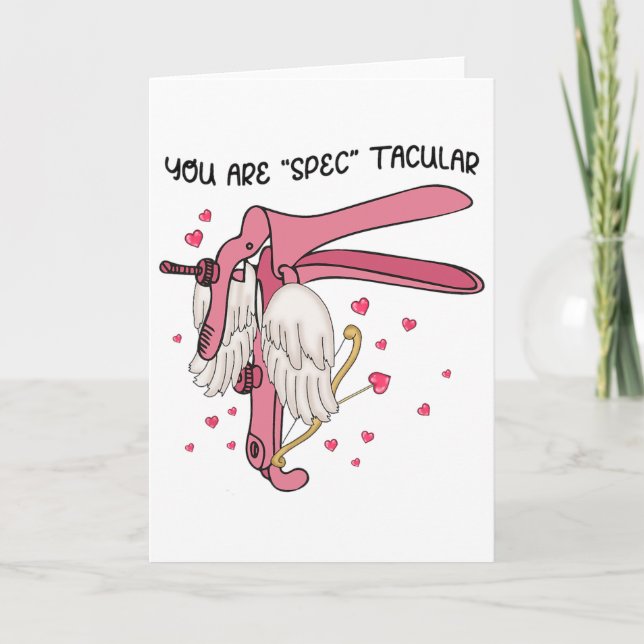 Speculum Nurse Valentine Obgyn You're Spectacular  Kort (Framsida)